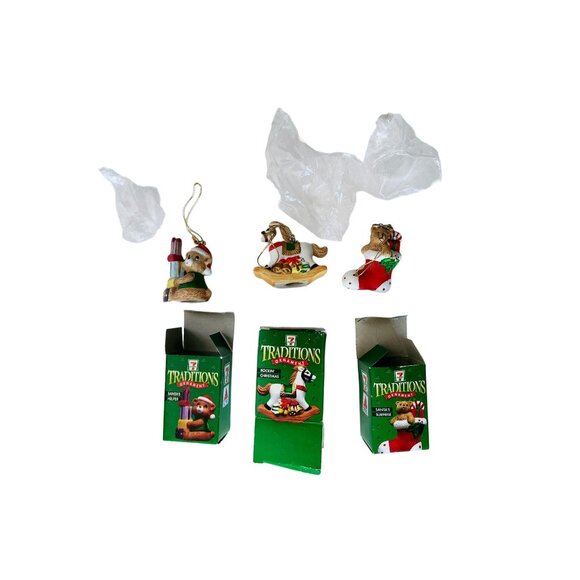 7-Eleven Citgo Traditions Ornaments 1997 Vintage Lot of 3 - Picture 2 of 4